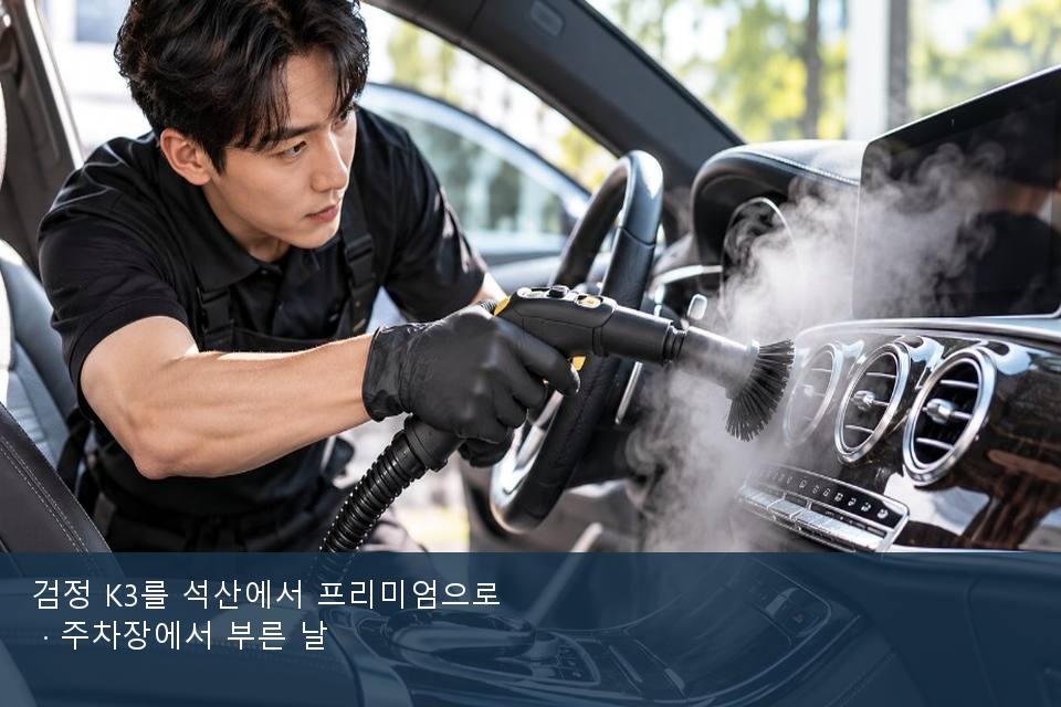 검정 K3를 석산에서 프리미엄으로 · 주차장에서 부른 날